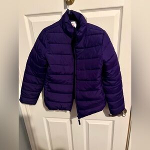 434- The Children's Place Purple Quilted Puffer Jacket size 14